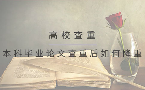 本科毕业论文查重后如何降重